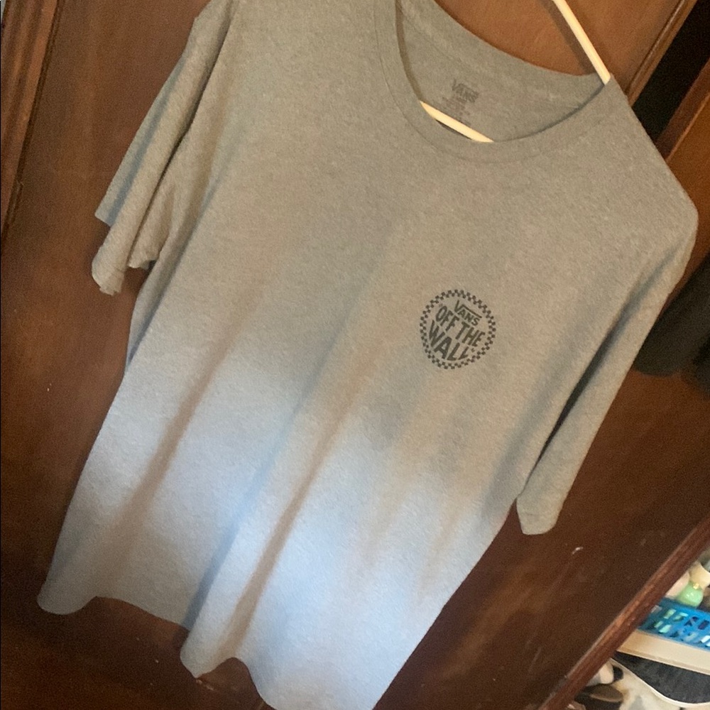 Vans Gray Short Sleeve Tee Casual Comfort